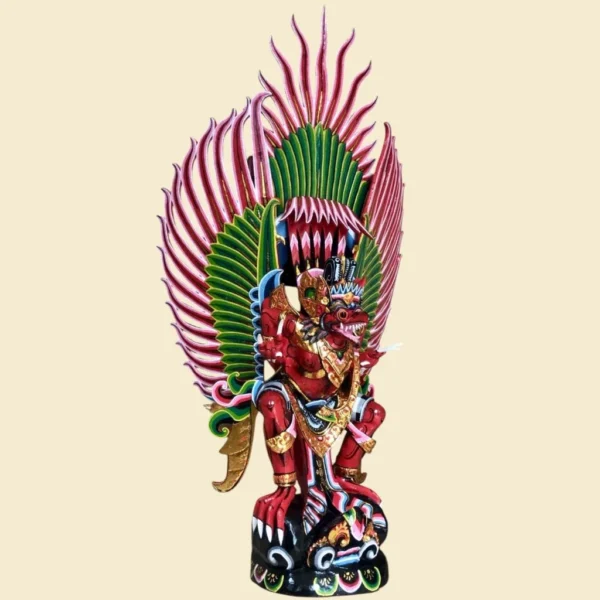 Garuda wood sculpture