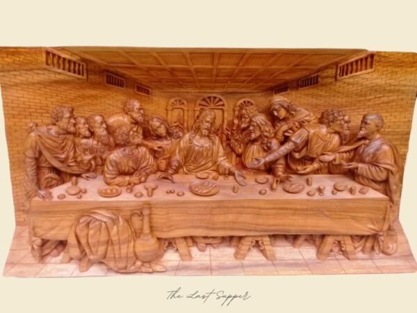 Wood relief of the last supper