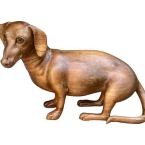 Custom Wooden Dog Sculpture