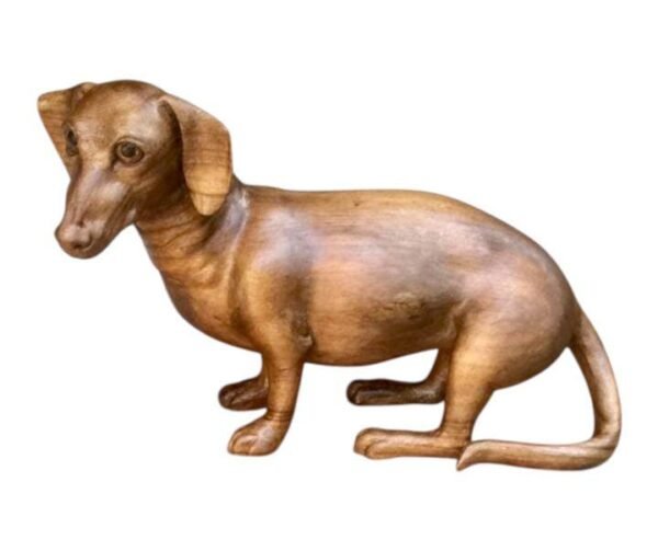 Custom Wooden Dog Sculpture
